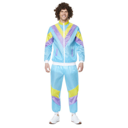 80-ųjų žydras sportinis kostiumas