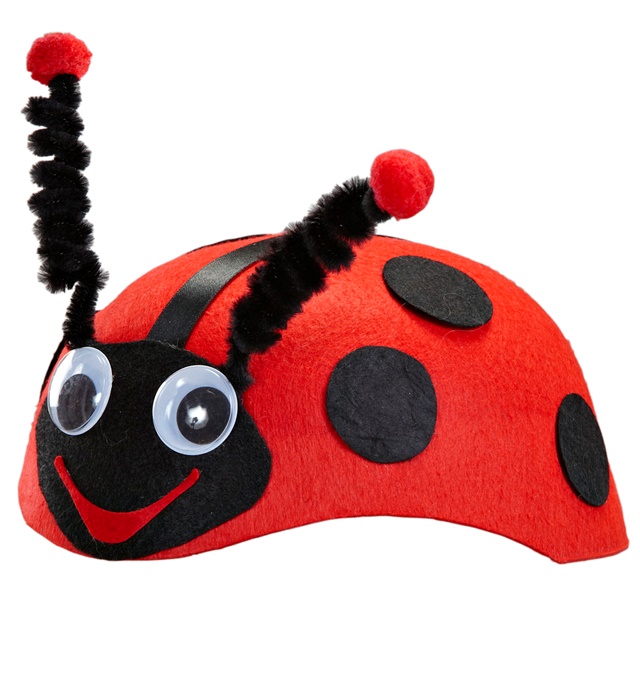 boružėlės kepurė- kaukė Vaikiška boružėlės kaukė - Image 1