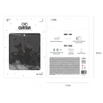 Juoda užuolaida kubeliais (100x200cm) - Image 2