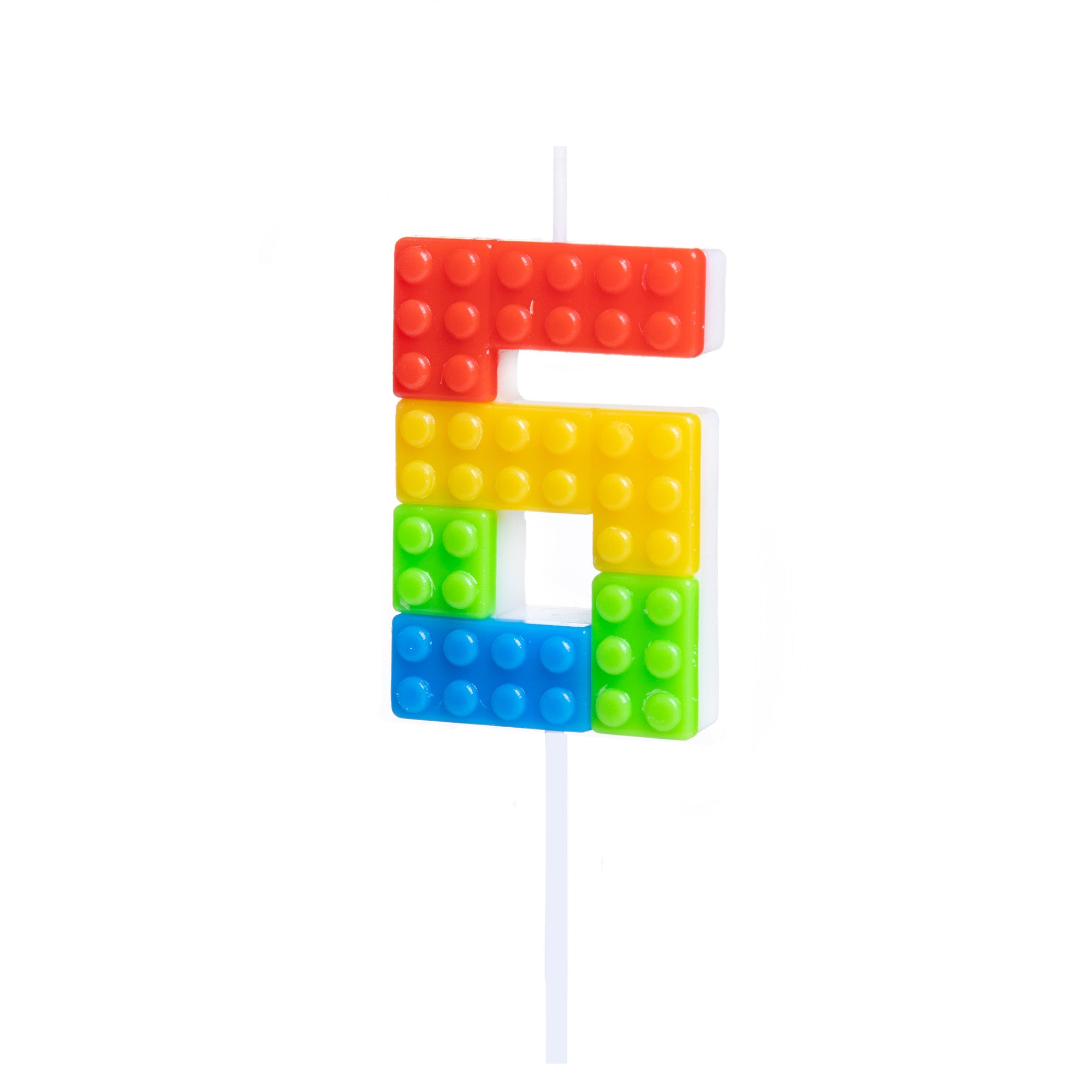 lego žvakutė 6 Lego gimtadienio žvakutė "6" - Image 1