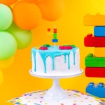 Lego Birthday Candle "4"