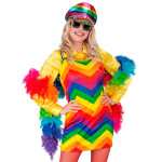 Spalvotų plunksnų boa