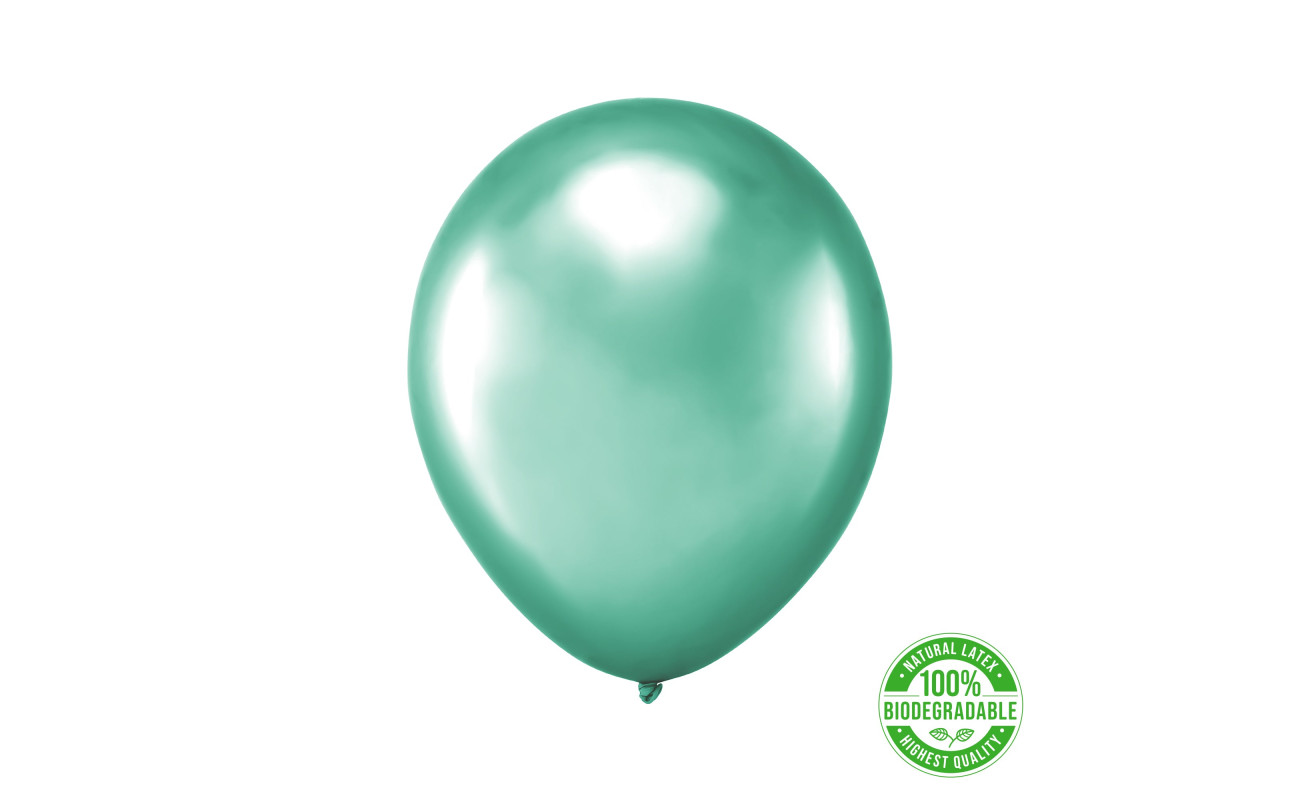Eco balionas chrominis, žalias (30 cm)