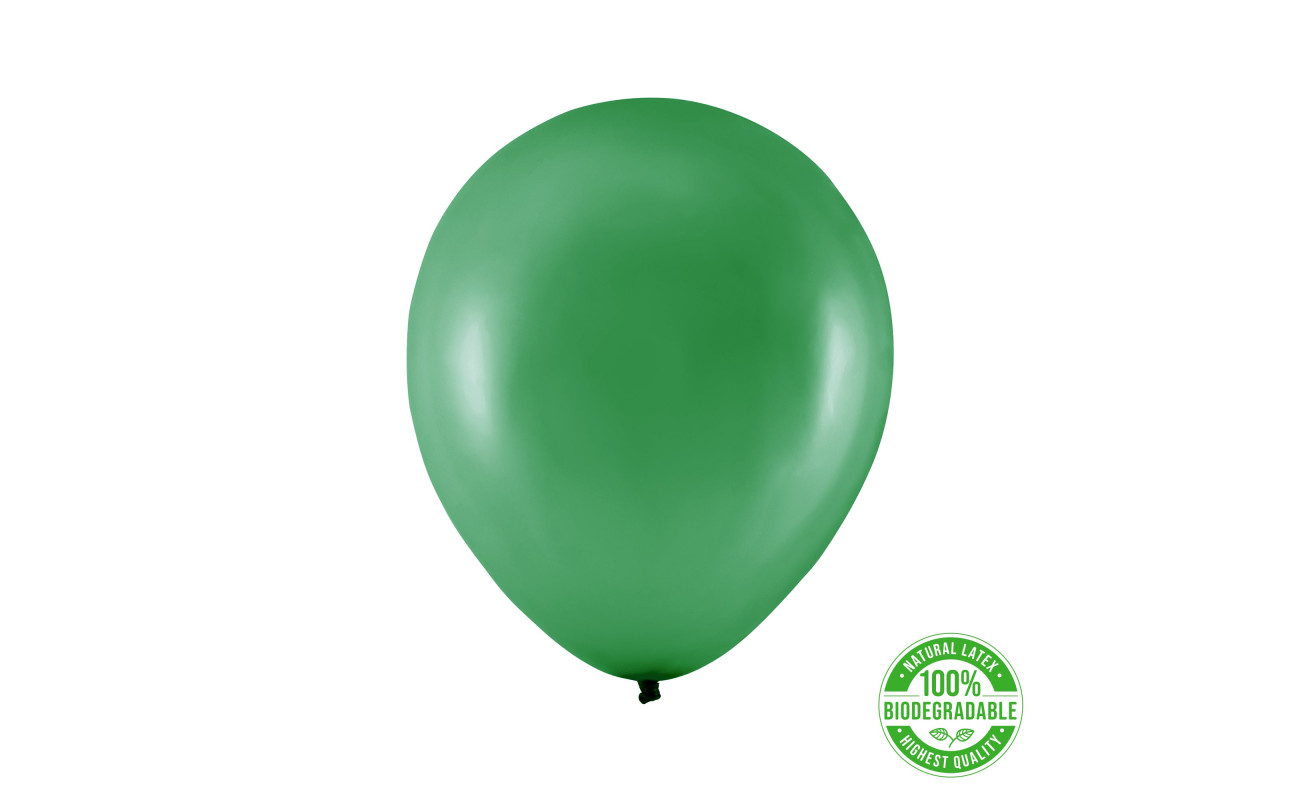 Eco balionas, metalizuotas žalias (30 cm)