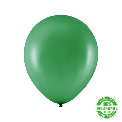 Eco balionas, metalizuotas žalias (30 cm)