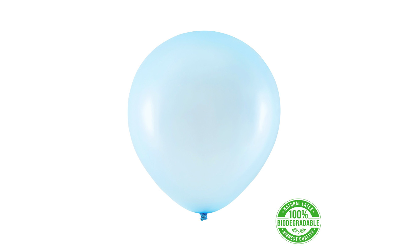 Eco balionas, metalizuotas žydras (30 cm)