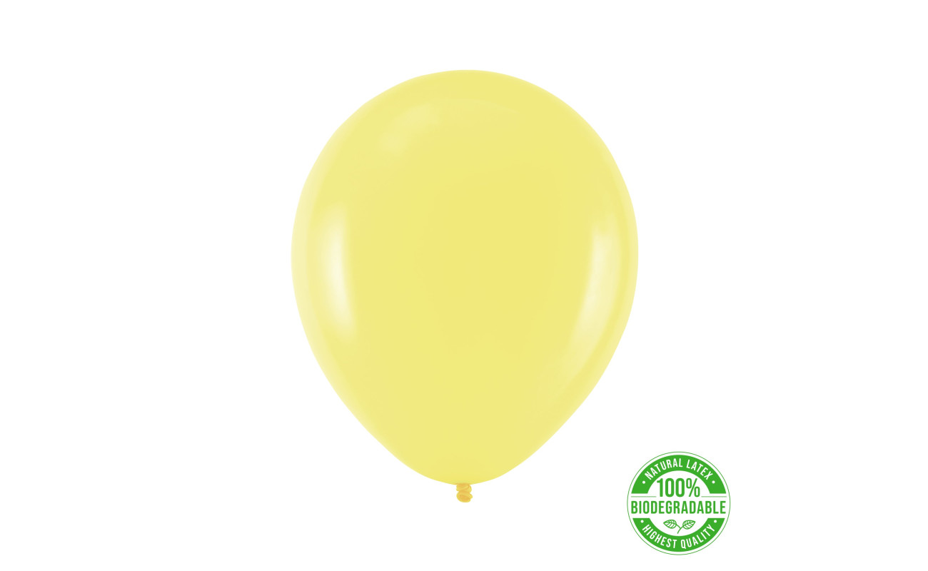 Eco balionas, šviesiai geltonas (30 cm)