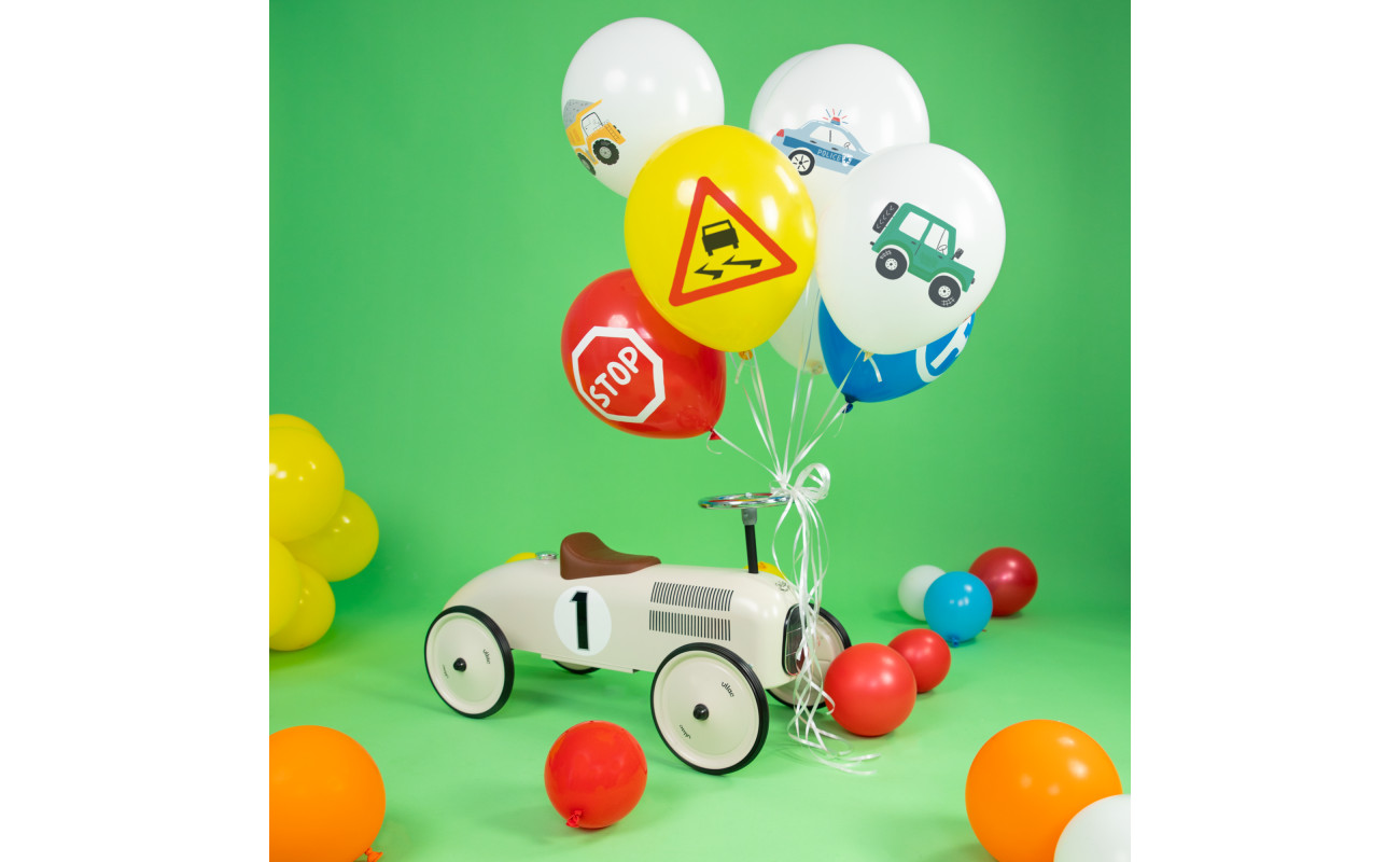 Eco balionų rinkinys Automobiliai (9 vnt.)