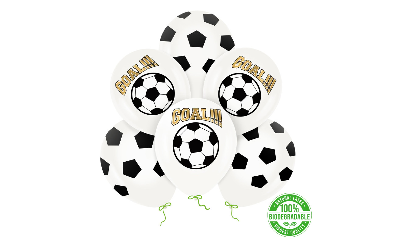 Eco balionų rinkinys Futbolas (6 vnt.)
