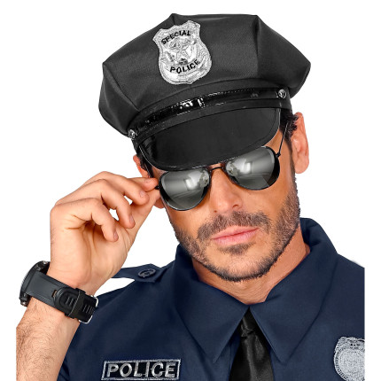 Juodi policininko akiniai