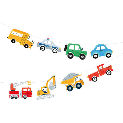 Pakabinama girlianda Automobiliai (250 cm)