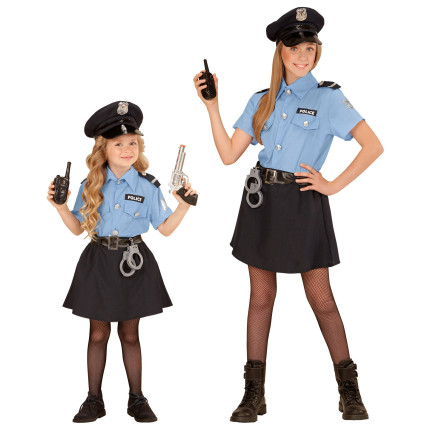 Policininkės kostiumas mergaitei