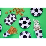 Popierinės lėkštutės Futbolo kamuolys (6 vnt./18 cm)