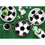 Popierinės lėkštutės Futbolo kamuolys (6 vnt./18 cm)