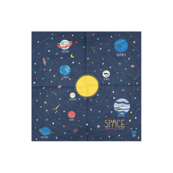 Servetėlės Kosmosas (20 vnt./33x33 cm)