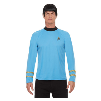 Star Trek futuristiniai mėlyni marškinėliai vyrams