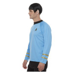 Star Trek futuristiniai mėlyni marškinėliai vyrams