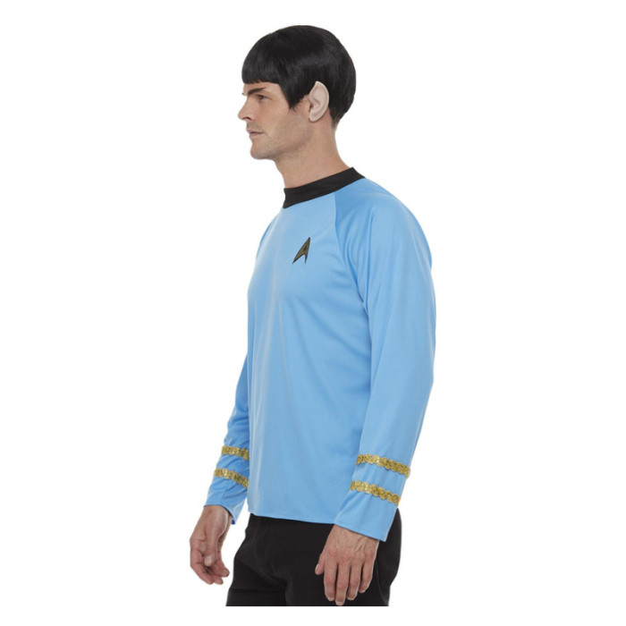 Star Trek futuristiniai mėlyni marškinėliai vyrams