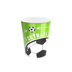 Vienkartiniai puodeliai Futbolas ( 6vnt/220 ml)